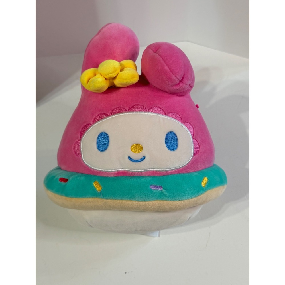Sanrio My Melody Cupcake Donut Plush Squishy Pink Teal Dessert 8 Inch 2023